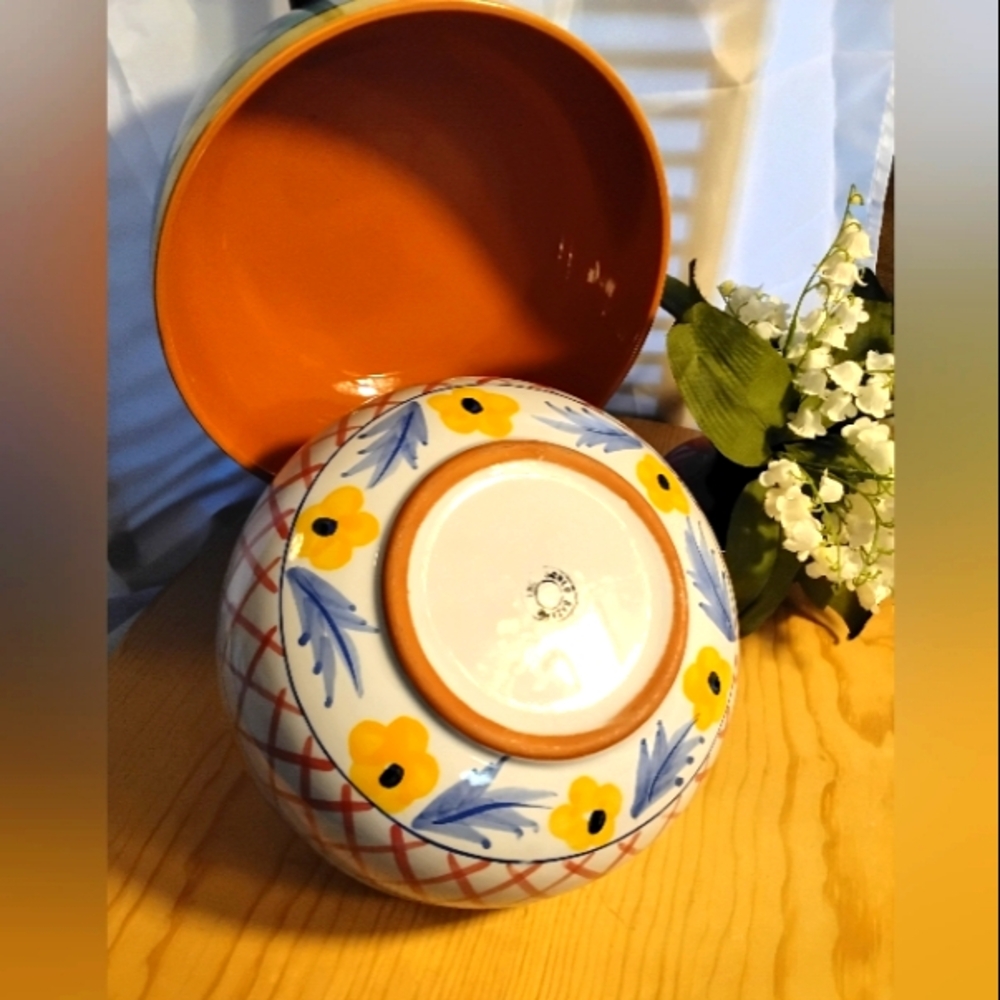 World Bazaars Oversized Ceramic Soup/Ramen Bowls Hand-Painted - Set of 2